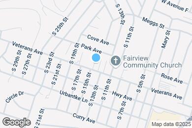 Map image of the property - 929 S 15th St