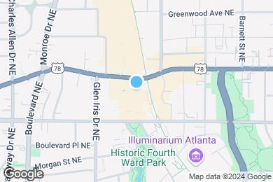 Map image of the property - FLATS at Ponce City Market