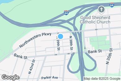Map image of the property - 613 N 39th St