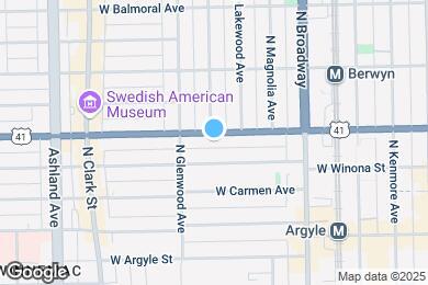 Map image of the property - 1327 W Foster Ave