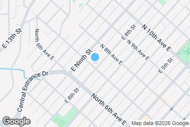 Map image of the property - 701 E 8th St