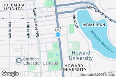 Map image of the property - 2610 Georgia Ave NW