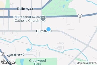Map image of the property - 632 E Smith Rd