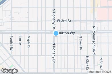 Map image of the property - 326 N Doheny Dr