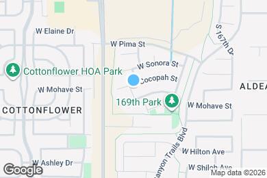 Map image of the property - 17021 W Cocopah St
