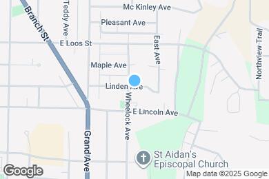 Map image of the property - 609 Linden Ave