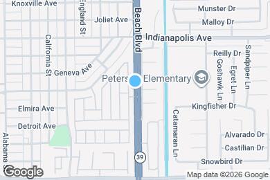 Map image of the property - 20701 Beach Blvd