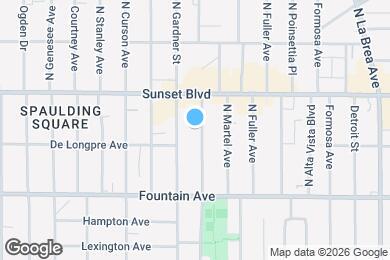 Map image of the property - 1427 N Vista St