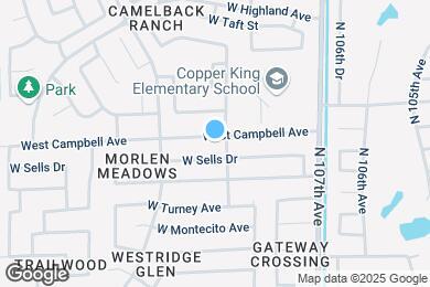Map image of the property - 10831 West Campbell Ave