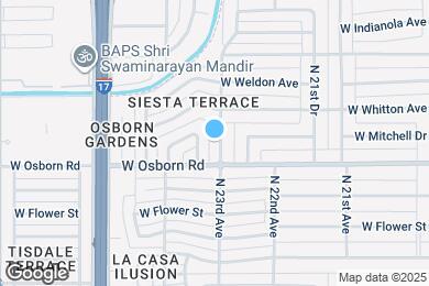 Map image of the property - 3418 N 23rd Ave