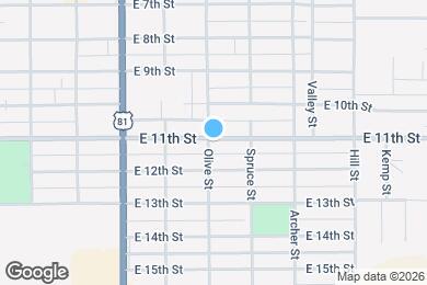 Map image of the property - 1105 Olive St