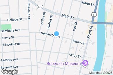 Map image of the property - 17 Seminary Ave