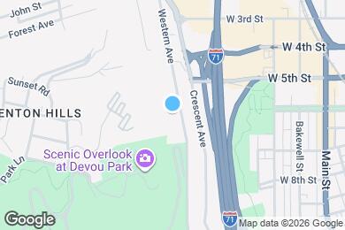 Map image of the property - 601 Western Ave