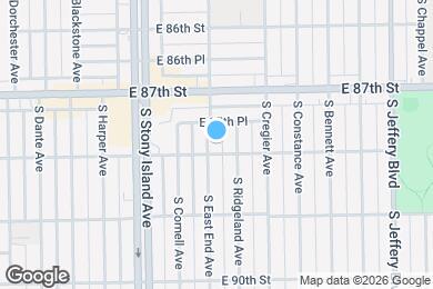 Map image of the property - 8751 S East End Ave