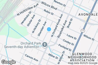 Map image of the property - 1102 N Hawthorne St
