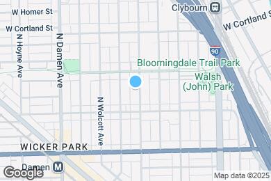 Map image of the property - 1732 N Wood St