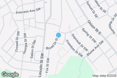 Map image of the property - 315 Broad Dr SW