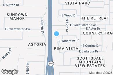 Map image of the property - 8807 E Dahlia Dr