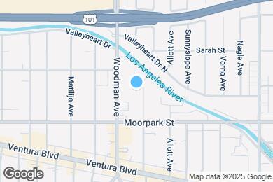 Map image of the property - 4459 Ventura Canyon Ave