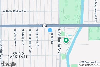 Map image of the property - 3928 N Mozart St