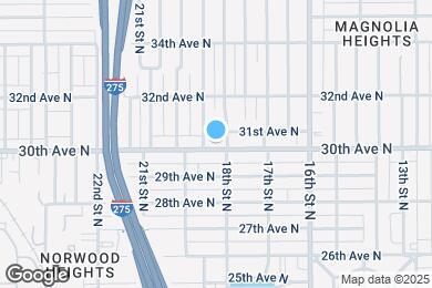 Map image of the property - 1821 30th Ave N