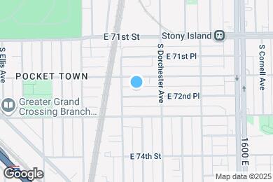 Map image of the property - 1322 E 72nd Pl