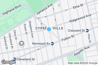 Map image of the property - 120 Norwood Ave