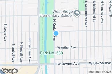 Map image of the property - 6541 N Kedzie Ave