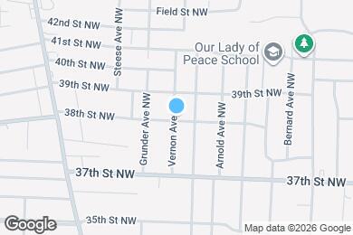 Map image of the property - 3802 Vernon Ave NW