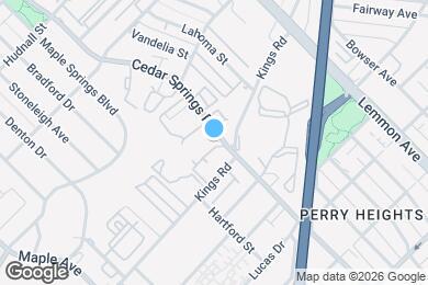 Map image of the property - 4777 Cedar Springs Rd