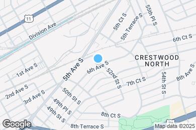 Map image of the property - 542 52nd St S