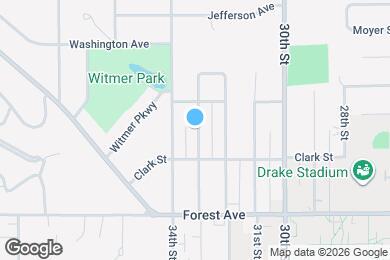 Map image of the property - 1524 33rd St