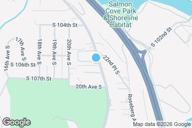 Map image of the property - 10607 Des Moines Memorial Dr S