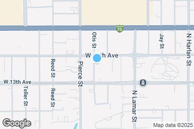 Map image of the property - 1360 Otis St