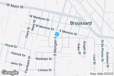 Map image of the property - 118 E Broussard St