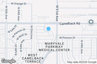 Map image of the property - 5201 W Camelback Rd