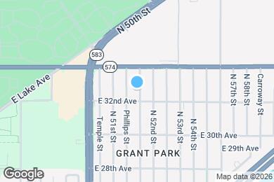 Map image of the property - 3808 N Whittier St