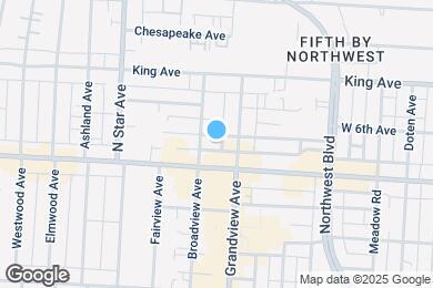 Map image of the property - 1445 W 6th Ave