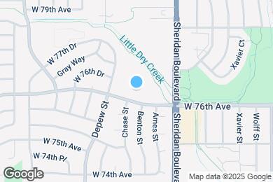 Map image of the property - 5403 W 76th Ave