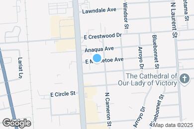 Map image of the property - 605 E Mistletoe Ave