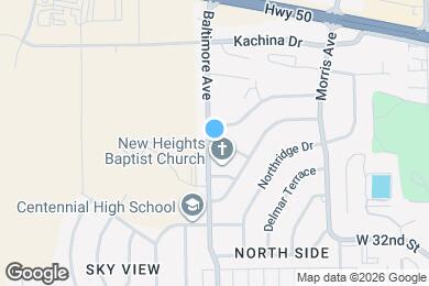 Map image of the property - 3408 Baltimore Ave