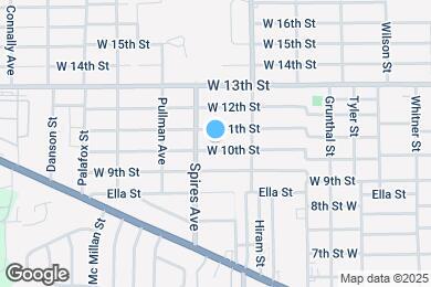 Map image of the property - 1857 W 10th St