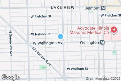 Map image of the property - 1206 W Wellington Ave