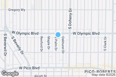 Map image of the property - 418 S Palm Dr