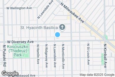 Map image of the property - 3650 W Diversey Ave