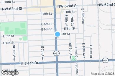 Map image of the property - 419 E 8th Ave