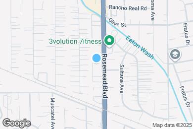 Map image of the property - Rosemead Apartments