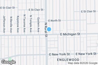 Map image of the property - 2814 E Michigan St