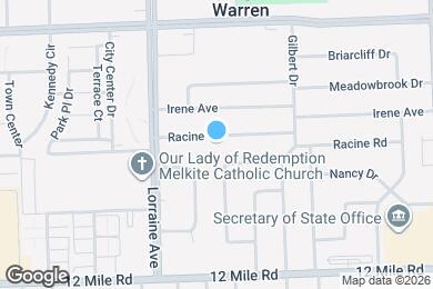 Map image of the property - 11116 Racine Rd