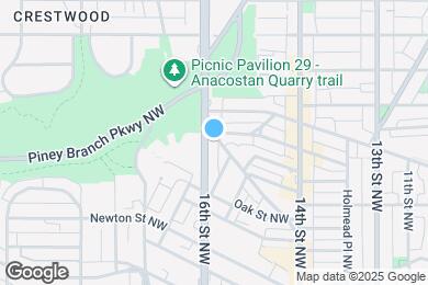 Map image of the property - 3555 16th St NW